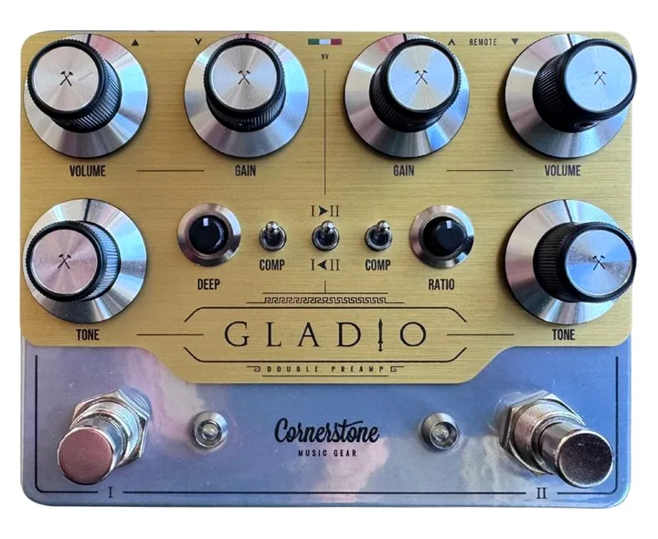 Cornerstone Gladio MKIII Double Preamp LTD in primo piano frontale