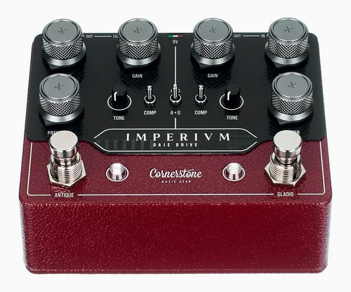 Cornerstone Imperium V2 Dual Overdrive, connettori sul retro dell'unita