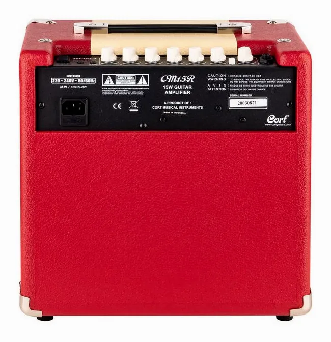 Cort CM15-R Dark Red, manopole e selettore dei canali