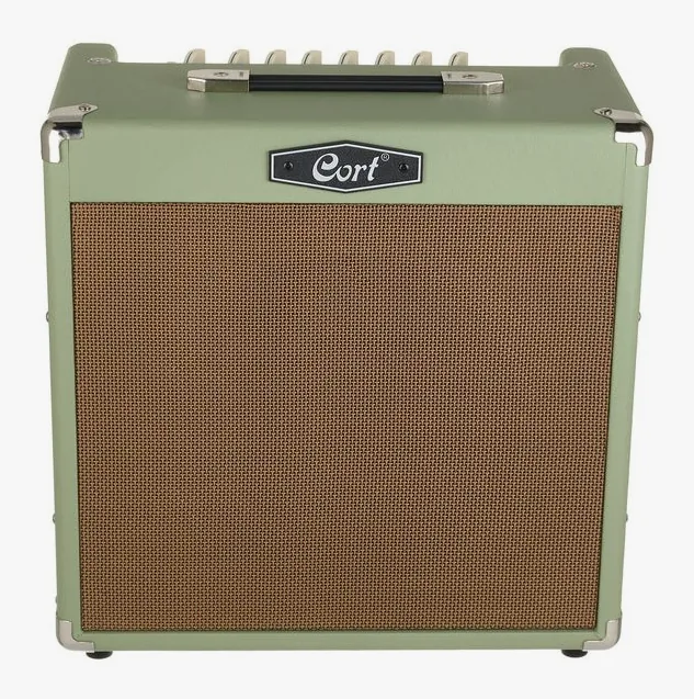 Cort CM30R Combo Pastell Green, pannello dei controlli in primo piano