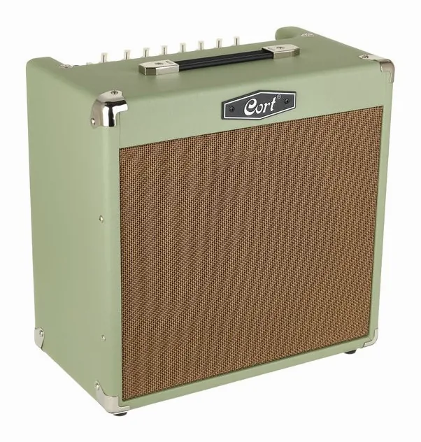 Cort CM30R Combo Pastell Green, pannello dei controlli in primo piano