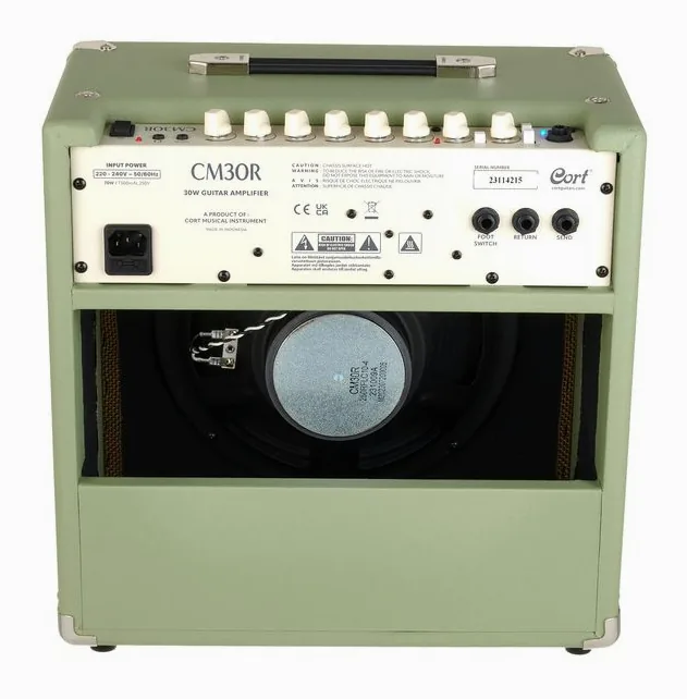 Cort CM30R Combo Pastell Green, manopole e selettore dei canali
