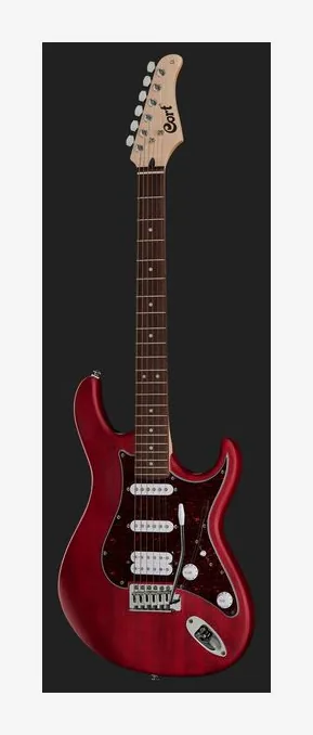 Cort G110 Open Pore Black Cherry, corpo e verniciatura in primo piano