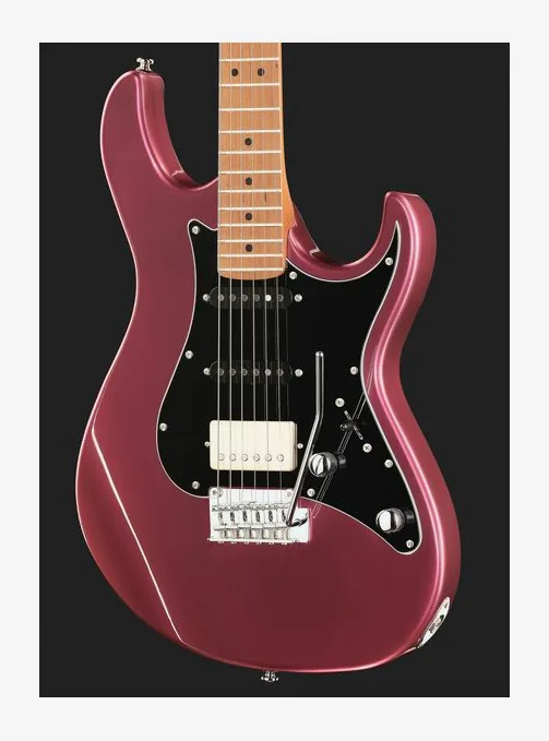 Cort G250 SE Vivid Burgundy, corpo e verniciatura in primo piano