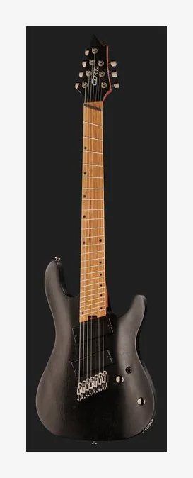 Cort KX307MS Open Pore Black, curve del body viste dall'alto