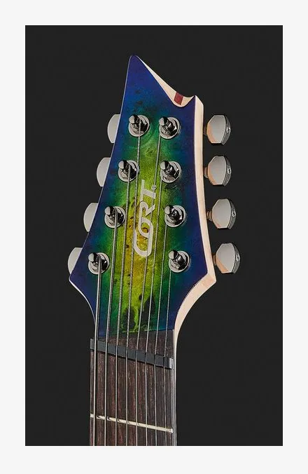 Cort KX508MS II Marina Blue Burst, manico e tastiera visti di lato