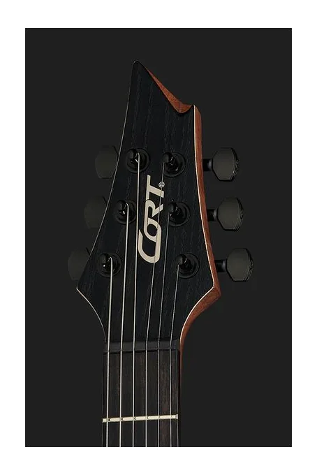 Cort KX700 Evertune Open Pore Black, capotasto e prime posizioni della tastiera