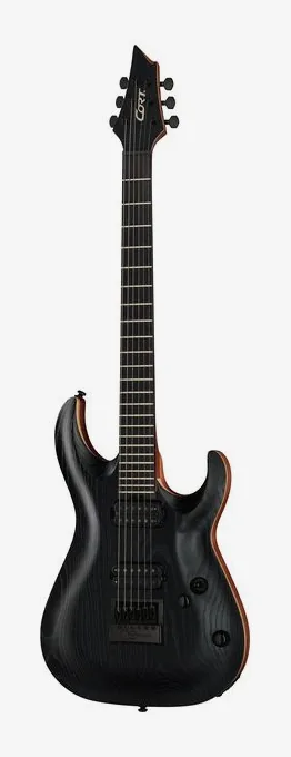 Cort KX700 Evertune Open Pore Black visto di fronte