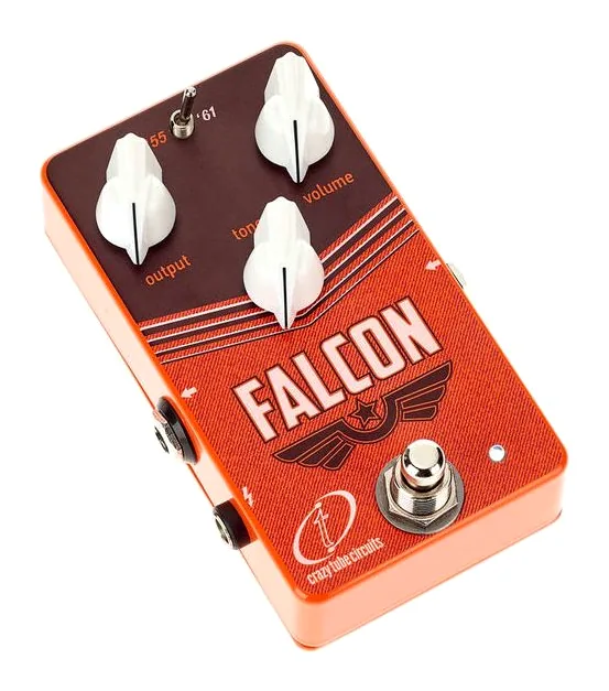 Crazy Tube Circuits Falcon Overdrive, manopole viste dall'alto