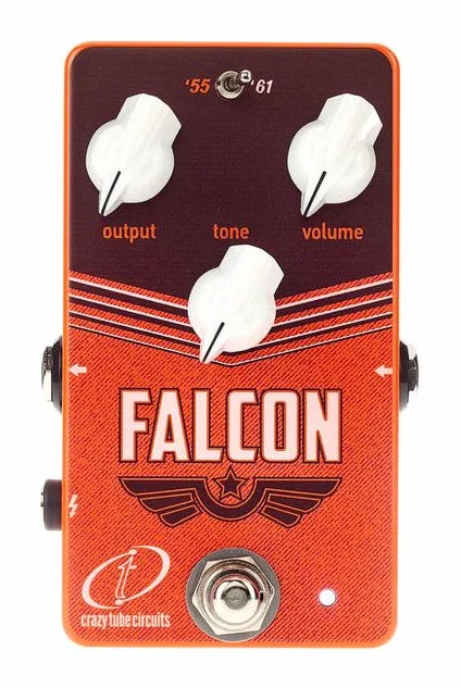 Crazy Tube Circuits Falcon Overdrive, led e interruttore a pedale