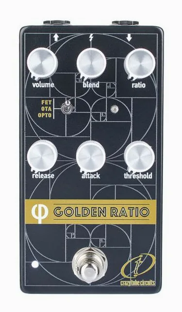 Crazy Tube Circuits Golden Ratio Phi V2 Kompressor, led e interruttore a pedale