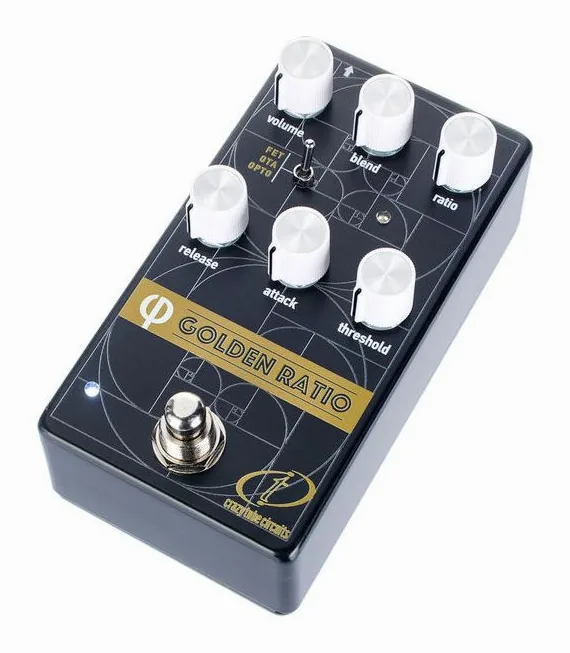 Crazy Tube Circuits Golden Ratio Phi V2 Kompressor inquadrato di fronte su sfondo neutro