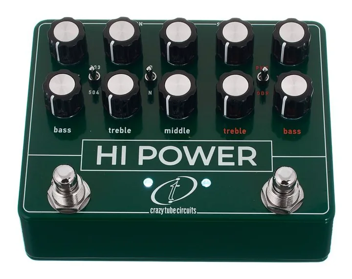 Crazy Tube Circuits HI-Power, led e interruttore a pedale