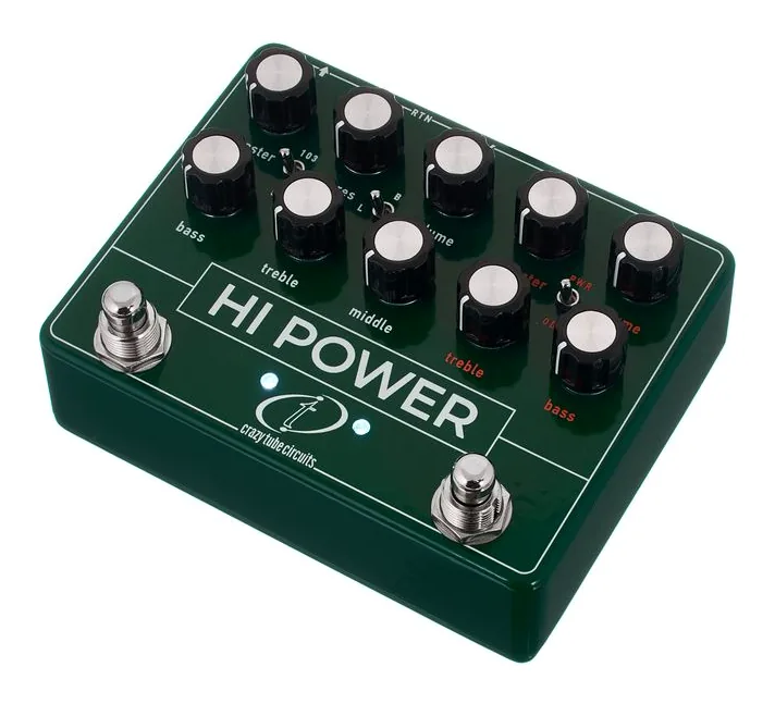 Crazy Tube Circuits HI-Power inquadrato di fronte su sfondo neutro