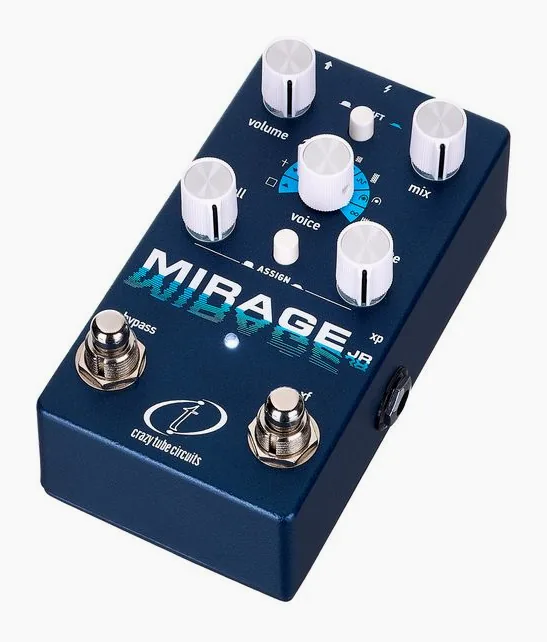 Crazy Tube Circuits Mirage Junior, manopole viste dall'alto