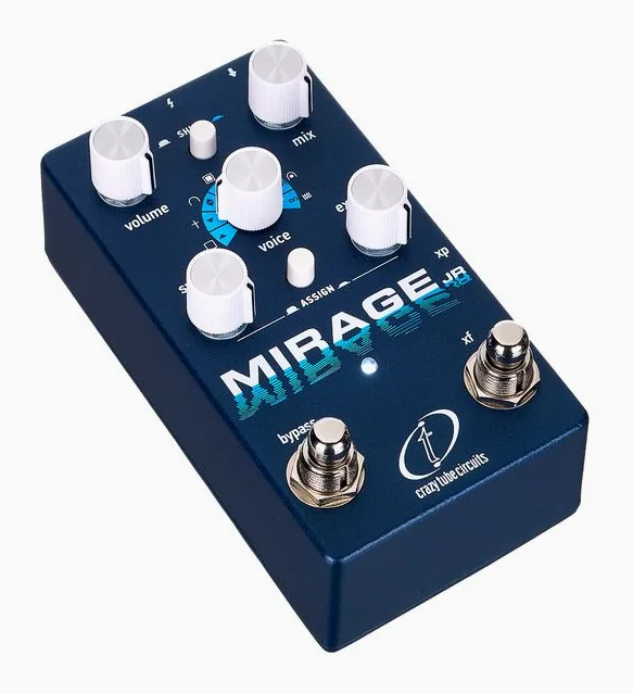 Crazy Tube Circuits Mirage Junior, manopole viste dall'alto