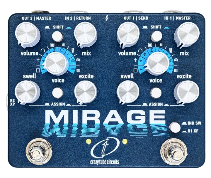 Crazy Tube Circuits Mirage, connettori sul retro dell'unita