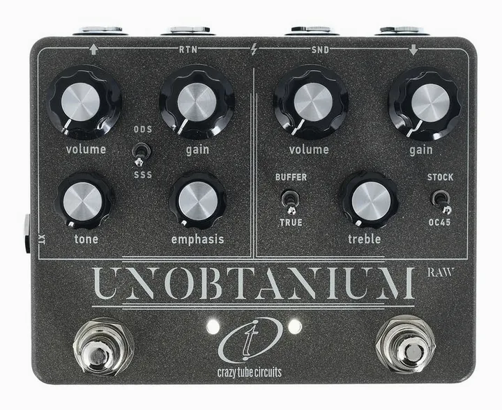 Crazy Tube Circuits Unobtanium Raw, connettori sul retro dell'unita