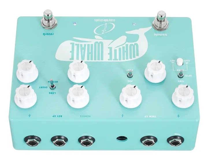 Crazy Tube Circuits White Whale V2, manopole viste dall'alto