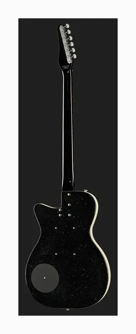 Danelectro 56 Baritone Black Metal Flake, ponte e meccaniche di intonazione