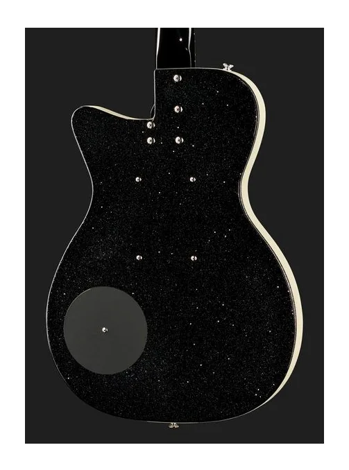 Danelectro 56 Baritone Black Metal Flake, capotasto e prime posizioni della tastiera