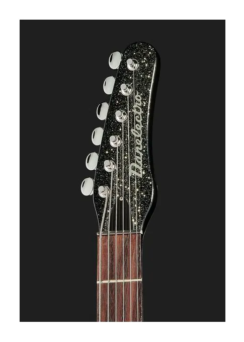 Danelectro 56 Baritone Black Metal Flake, pickup e manopole dei controlli