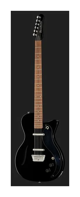 Danelectro 56 Vintage Baritone Black, profilo laterale del corpo