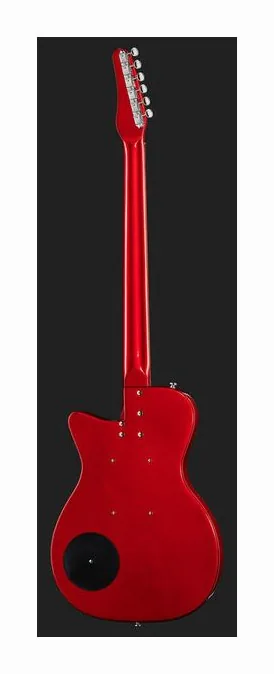 Danelectro 56 Vintage Baritone Red Metal, profilo laterale del corpo