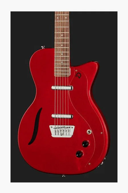 Danelectro 56 Vintage Baritone Red Metal, profilo laterale del corpo