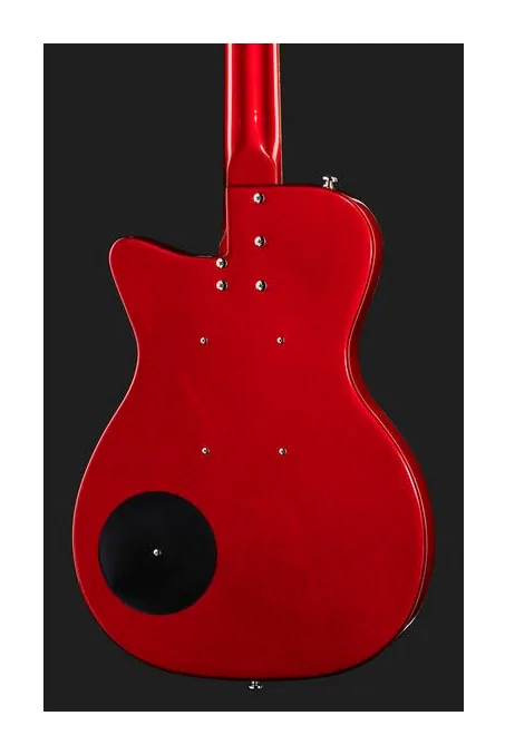 Danelectro 56 Vintage Baritone Red Metal, vista posteriore del corpo