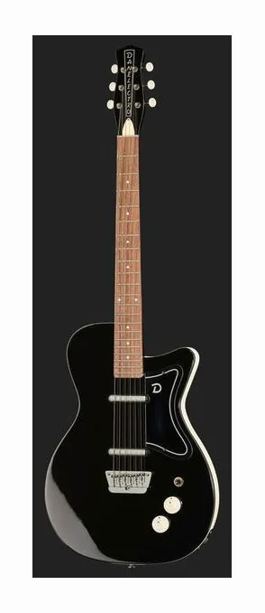 Danelectro 57 Limo Black, profilo laterale del corpo