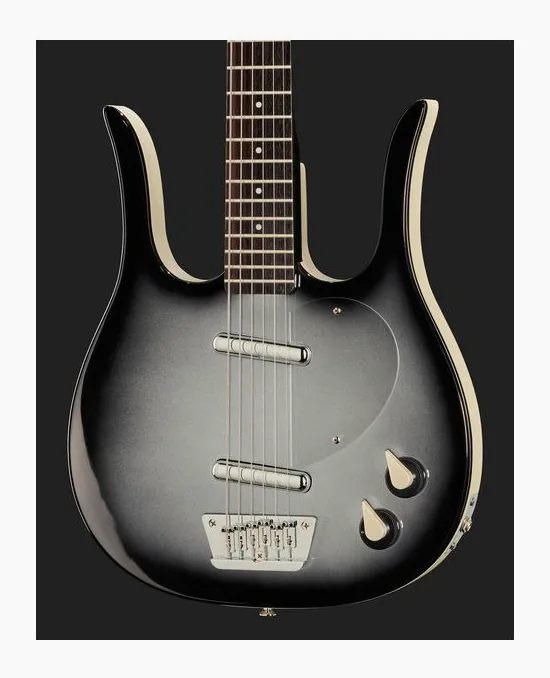 Danelectro 58 Longhorn Baritone BB, manico e tastiera visti di lato