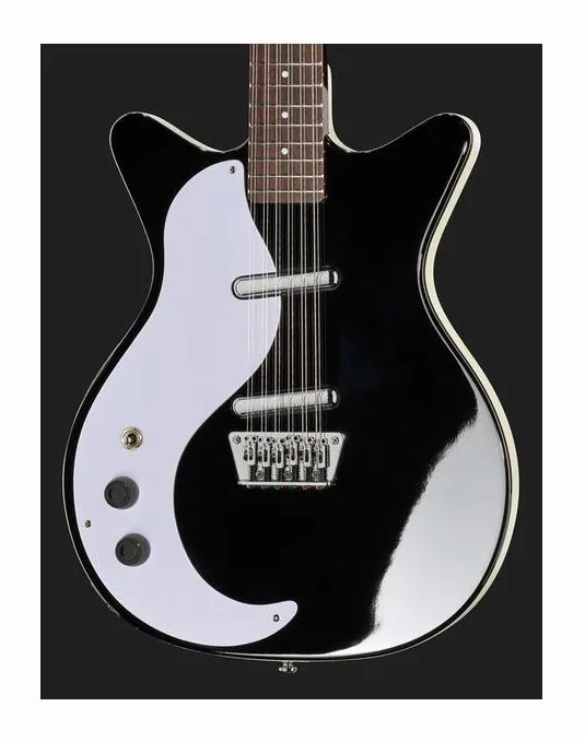 Danelectro 59 Dano 12 Lefthand BK, manico e tastiera visti di lato