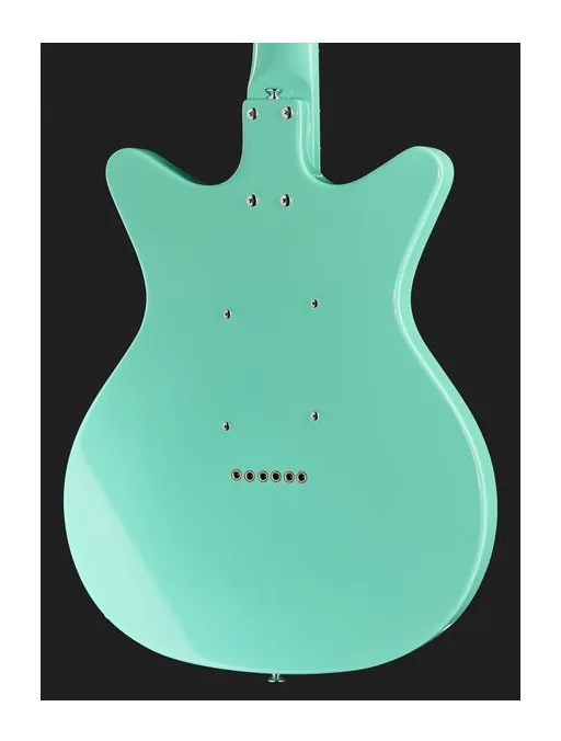 Danelectro 59 Vintage 12 String Dark Aqua, paletta con meccaniche e logo