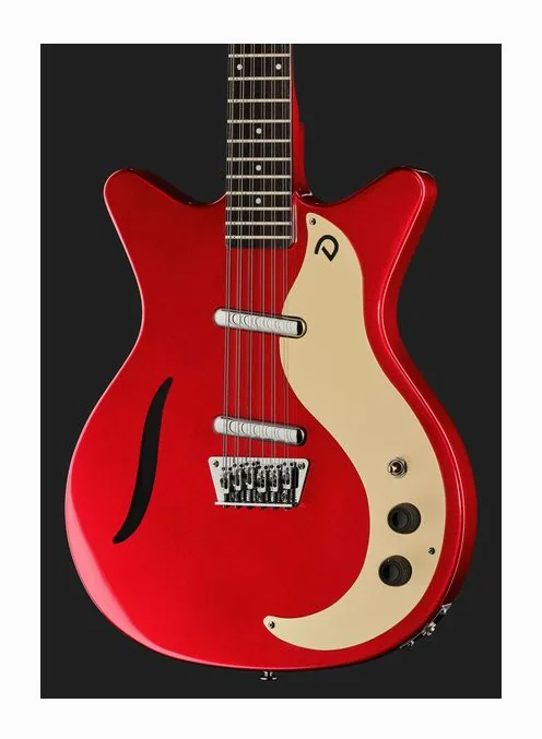 Danelectro 59 Vintage 12 String RM, paletta con meccaniche e logo