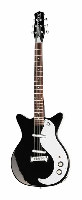 Danelectro 59M NOS+ DC BK in primo piano frontale