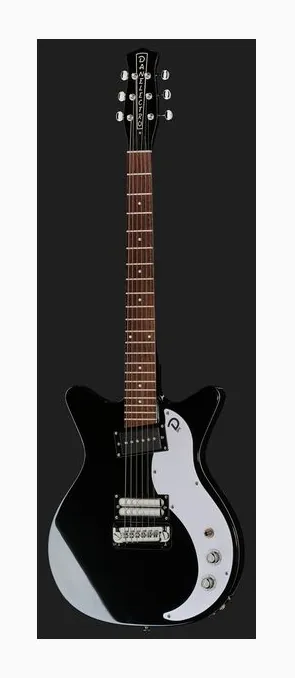Danelectro 59X Black, vista posteriore del corpo
