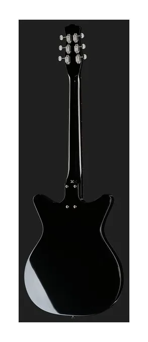 Danelectro 59X Black, manico e tastiera visti di lato