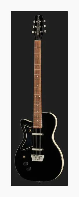 Danelectro Baritone BL LH, selettore pickup e jack di uscita