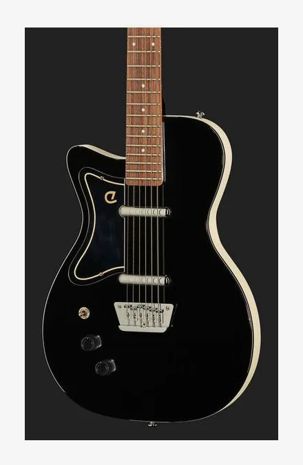 Danelectro Baritone BL LH, selettore pickup e jack di uscita