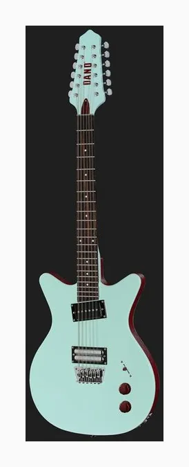 Danelectro Dan O. Cool 12 String Aqua, pickup e manopole dei controlli
