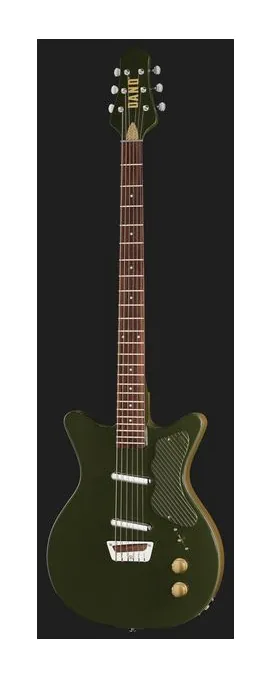 Danelectro Dan O. Cool Baritone Green, selettore pickup e jack di uscita