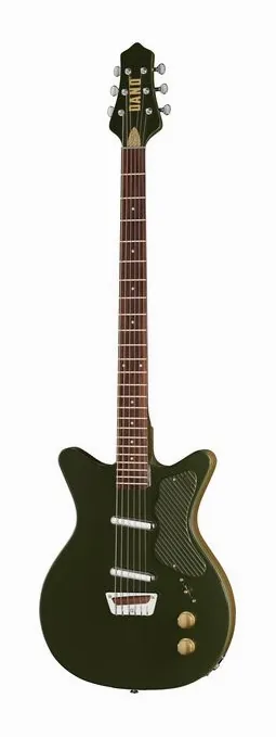 Danelectro Dan O. Cool Baritone Green visto di fronte