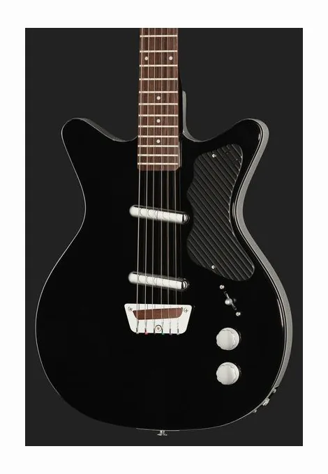 Danelectro Dan O. Cool Black, selettore pickup e jack di uscita