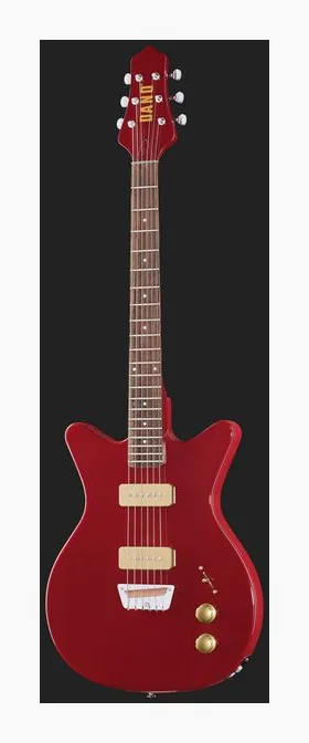 Danelectro Dan O. Mano Maroon, corpo e verniciatura in primo piano