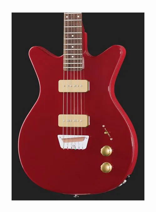 Danelectro Dan O. Mano Maroon, manico e tastiera visti di lato