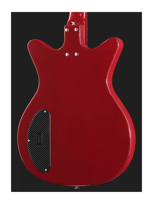 Danelectro Dan O. Mano Maroon, corpo e verniciatura in primo piano