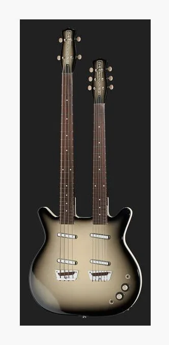 Danelectro DB604 Black Burst, profilo laterale del corpo