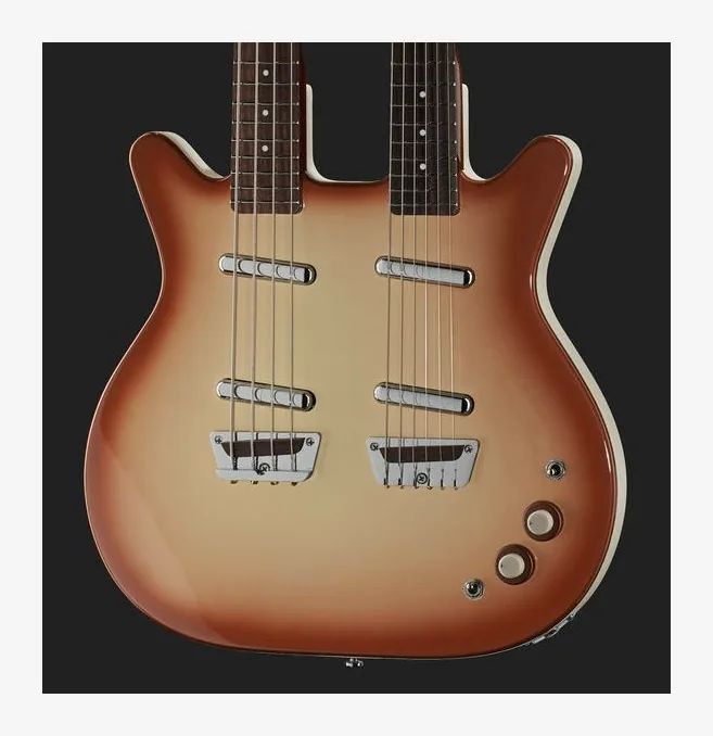 Danelectro DB604 Copper Burst, vista posteriore del corpo