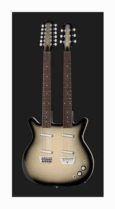 Danelectro DB612-BBS, corpo e verniciatura in primo piano